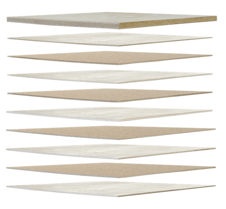 whiteoak wood layer