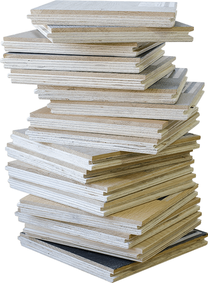 stack of hardwood