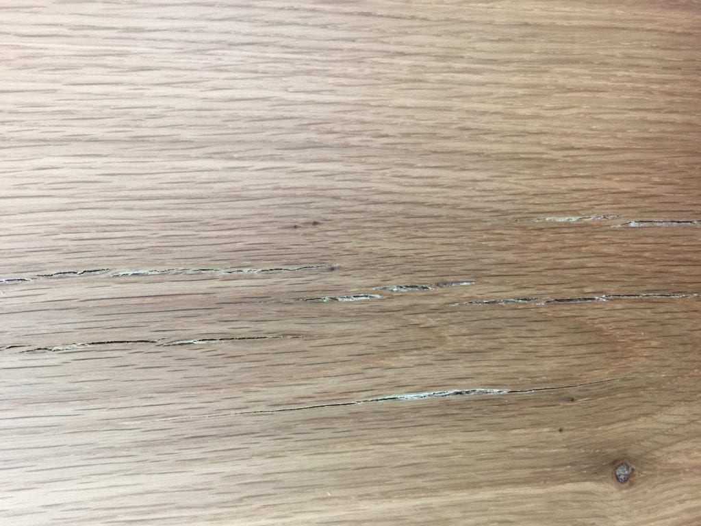 checking cracking cracks hardwood flooring