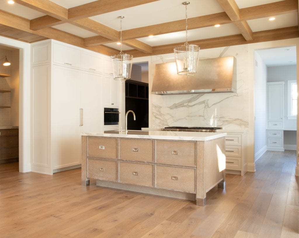 engineered hardwood floor in a kitchen instead of solid hardwood flooring